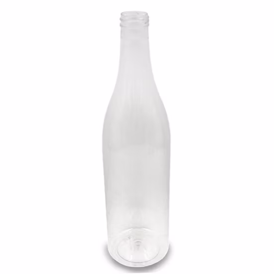 Bouteille en plastique d'alcool de 750ml, bouteille de vin en plastique transparente pour boissons de jus vides pour l'emballage du vin